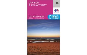 Wanderkarten Wales OS Landranger Map 116, Denbigh & Colwyn Bay 1:50.000 Ordnance Survey UK