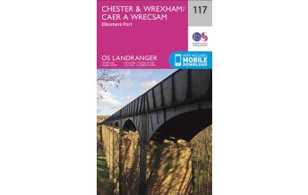 Hiking Maps Britain OS Landranger Map 117 Großbritannien - Chester & Wrexham 1:50.000 Ordnance Survey UK