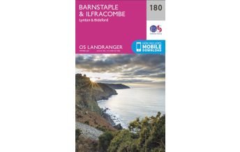 Wanderkarten England OS Landranger Map 180, Barnstaple & Ilfracombe 1:50.000 Ordnance Survey UK