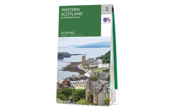 Straßenkarten Großbritannien OS Road Map 2 Großbritannien - Western Scotland & Western Isles (Hebrides) 1:250.000 Ordnance Survey UK