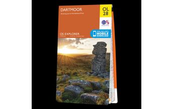Hiking Maps England OS Leisure Explorer Map 28, Dartmoor 1:25.000 Ordnance Survey UK