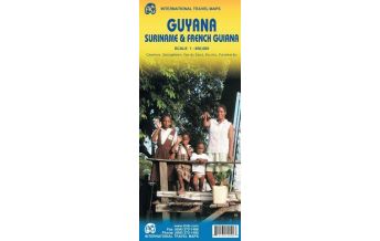Road Maps ITMB Travel Map - Guyana,Suriname,French Guiana 1:850.000 ITMB