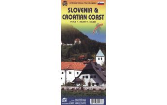 Straßenkarten Kroatien International Travel Map ITM Slovenia & Croatian Coast ITMB