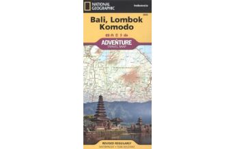 Road Maps Bali, Lombok, Komodo National Geographic Society Maps