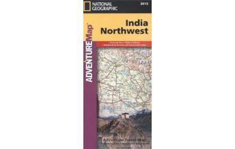 Road Maps India Northwest National Geographic Society Maps