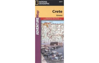 Road Maps Greece Crete, Greece National Geographic Society Maps