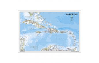 Poster und Wandkarten Caribbean Classic laminiert 1:3.293.000 National Geographic Society Maps