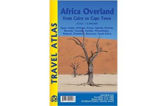 Reise- und Straßenatlanten ITM Travel Atlas Africa Overland: Cairo to Cape Town Travel Atlas ITMB