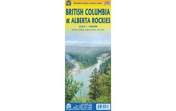Straßenkarten Nord- und Mittelamerika ITMB Travel Reference Map British Columbia & Alberta Rockies 1:900.000 ITMB