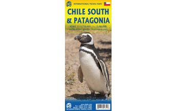 Road Maps ITMB Travel Map - Chile South Südchile & Patagonien 1:1.700.000 / 1:2.200.000 ITMB