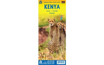 Straßenkarten Kenya Kenia 1:950.000 ITMB