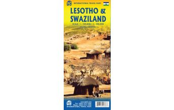 Straßenkarten Afrika ITMB Travel Map Straßenkarte Lesotho & Swaziland/eSwatini 1:350.000 / 1:200.000 ITMB