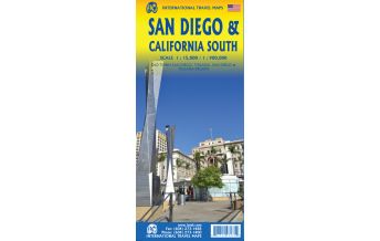 Straßenkarten Nord- und Mittelamerika San Diego & California South 1:15.000/1:900.000 ITMB