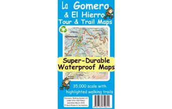 Hiking Maps Spain Discovery super-durable waterproof Map La Gomera & El Hierro 1:35.000 Discovery Walking Guides Ltd.