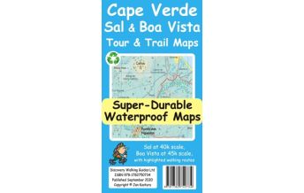 Hiking Maps Cabo Verde Discovery super-durable waterproof Map Cape Verde - Sal & Boa Vista 1:40.000 Discovery Walking Guides Ltd.