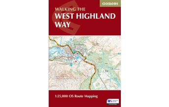 Long Distance Hiking Walking the West Highland Way Route Map Booklet 1:25.000 Cicerone