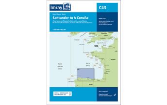 Imray Seekarten Spanien und Portugal Imray Seekarte Spanien C43 - Santander to A Coruna 1:350.000 Imray, Laurie, Norie & Wilson Ltd.