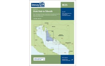 Nautical Charts Croatia and Adriatic Sea Imray Seekarte Kroatien M25 - Rab to Šibenik 1:220.000 Imray, Laurie, Norie & Wilson Ltd.