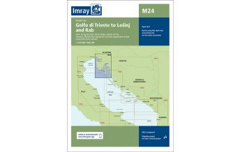 Nautical Charts Croatia and Adriatic Sea Imray Seekarte M24 - Golfo di Trieste to Lošinj and Rab 1:220.000 Imray, Laurie, Norie & Wilson Ltd.