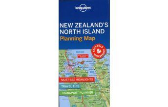Road Maps Lonely Planet Planning Map - New Zealand's North Island Lonely Planet Publications