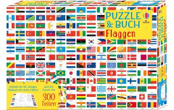 Children's Books and Games Puzzle & Buch: Flaggen Usborne Verlag