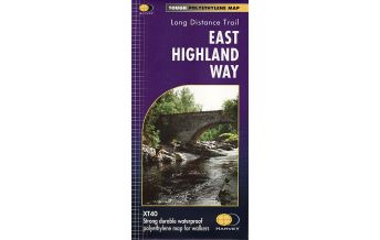 Long Distance Hiking Harvey Map XT40 Schottland - East Highland Way 1:40.000 Harvey Map