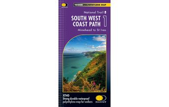 Long Distance Hiking Harvey Map Großbritannien - South West Coast Path 1 1:40.000 Harvey Map