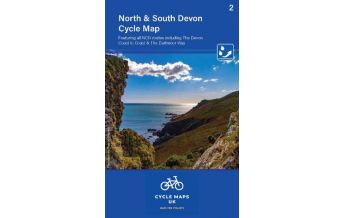 Radkarten UK Cycle Map 2, North & South Devon 1:100.000 Cordee