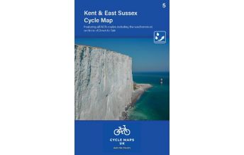 Cycling Maps UK Cycle Map 5, Kent and East Sussex 1:100.000 Cordee