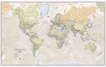 Weltkarten Classic World Map political - Weltkarte 1:30.000.000 Maps International