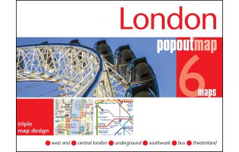 Stadtpläne PopOut Map - London 6 Maps Compass Maps, Inc.