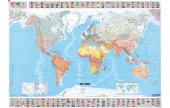 Weltkarten Die Welt politisch 1:28.500.000 Michelin