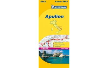 Straßenkarten Italien Michelin Regionalkarte 363 Italien, Apulien 1:200.000 Michelin