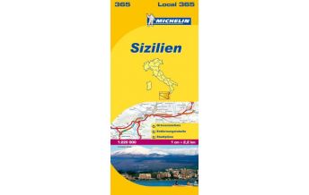 Straßenkarten Italien Michelin Regionalkarte 365 Italien, Sizilien 1:200.000 Michelin