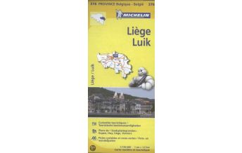 Straßenkarten Michelin Straßenkarte 376 - Lüttich / Liege Umgebung 1:150.000 Michelin france