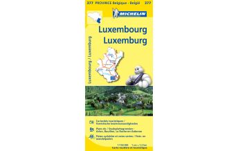 Road Maps Michelin Straßenkarte 377 - Wallonien Provinz Luxemburg 1:150.000 Michelin france