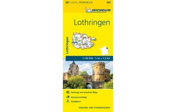 Straßenkarten Michelin Straßenkarte Local 307 Frankreich, Lothringen 1:150.000 Michelin
