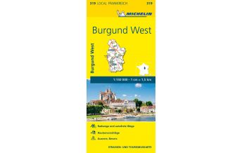 Road Maps France Michelin Frankreich Local 319 Frankreich, Burgund West 1:150.000 Michelin