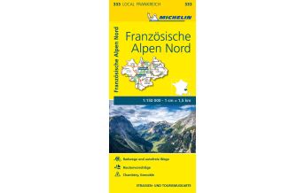 Straßenkarten Frankreich Michelin Straßenkarte Local 333 Frankreich, Französische Alpen Nord 1:150.000 Michelin