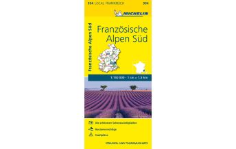 Straßenkarten Frankreich Michelin Straßenkarte Local 334 Frankreich, Französische Alpen Süd 1:150.000 Michelin