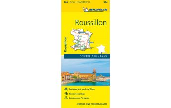 Road Maps France Michelin Straßenkarte Local 344 Frankreich, Roussillon 1:150.000 Michelin