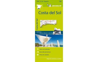 Road Maps Spain Michelin Straßenkarte Zoom 124 Spanien, Costa del Sol 1:200.000 Michelin