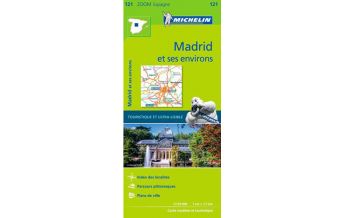 Road Maps Spain Michelin Straßenkarte Zoom 121 Spanien, Madrid und Umgebung 1:170.000 Michelin