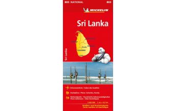 Straßenkarten Michelin Sri Lanka Michelin