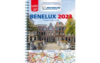 Road & Street Atlases Michelin Straßenatlas Benelux mit Spiralbindung Michelin