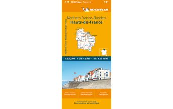 Straßenkarten Frankreich Michelin Nordfrankrankreich - Flandern Michelin