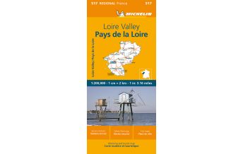 Straßenkarten Frankreich Loire Valley / Pays de la Loire Michelin