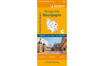 Straßenkarten Frankreich Michelin Burgund Michelin