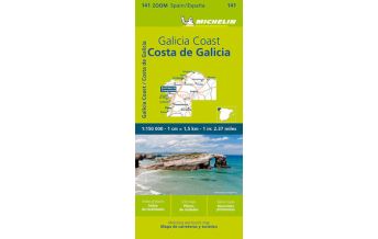 Straßenkarten Spanien Michelin Costa de Galicia, Galicische Küste Michelin