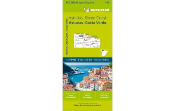 Straßenkarten Spanien Michelin Asturias, Costa Verde Michelin